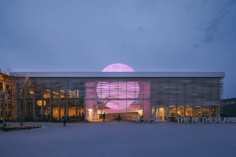 giant luminous sphere emerges from RAU architects' netherlands pavilion at expo 2025 osaka