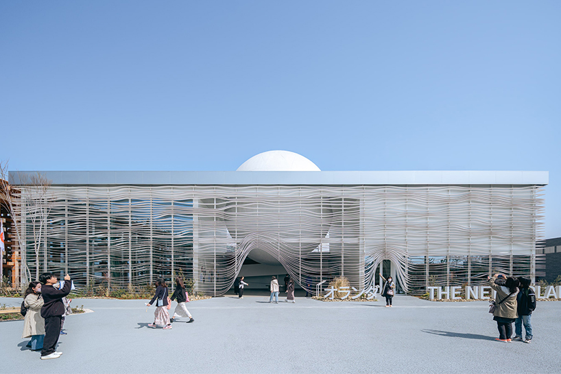 giant luminous sphere emerges from RAU architects' netherlands pavilion at expo 2025 osaka