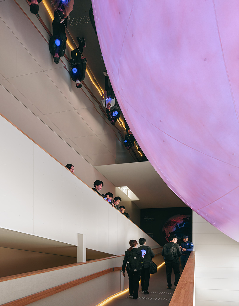 giant luminous sphere emerges from RAU architects' netherlands pavilion at expo 2025 osaka