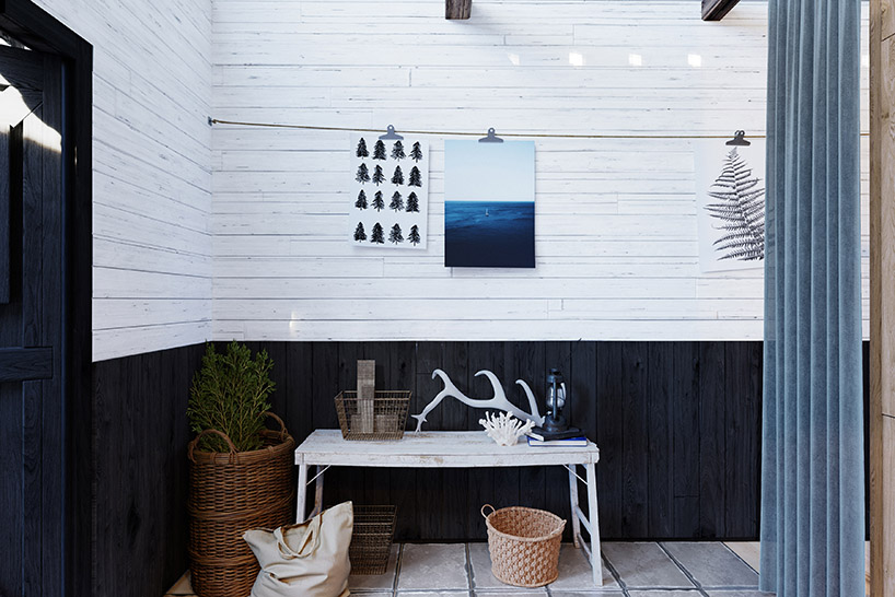 zup-a covers their cabin by the beach with raw wood planks designboom