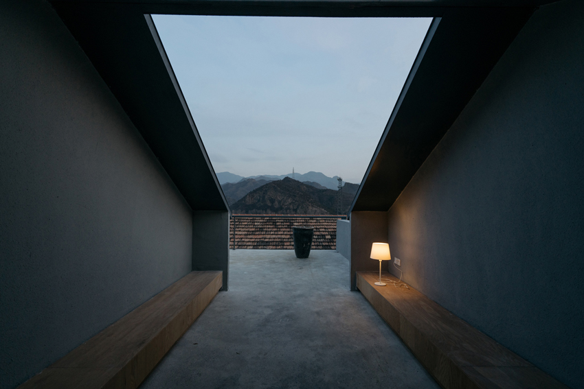 chaoffice frames the mountainous landscape of china for 'house of steps' renovation