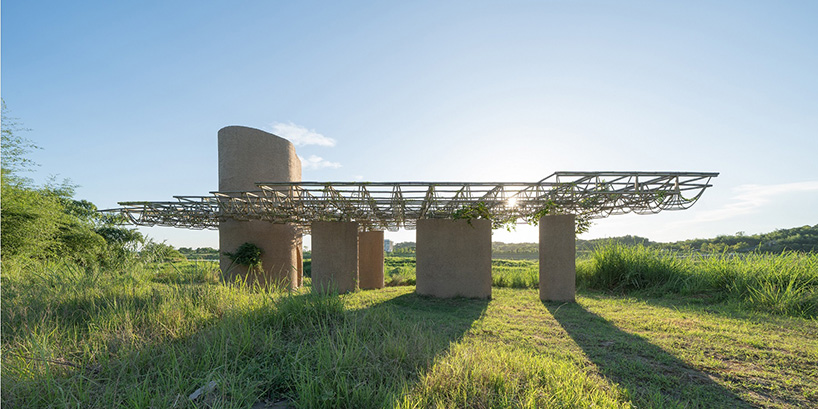 ancient wetland caves inform studio 10&rsquo;s concrete and bamboo pavilion along china&rsquo;s qu river - 7
