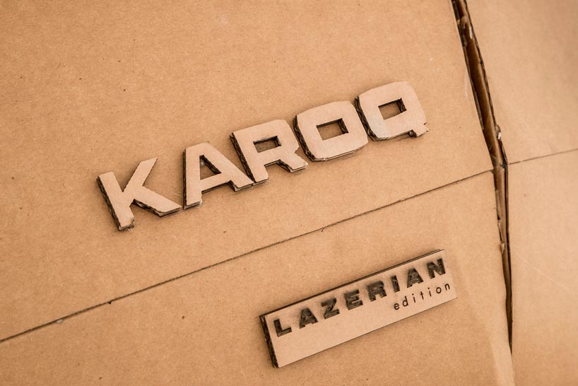skoda's life-size cardboard car replica of the karoq is a kid's dream