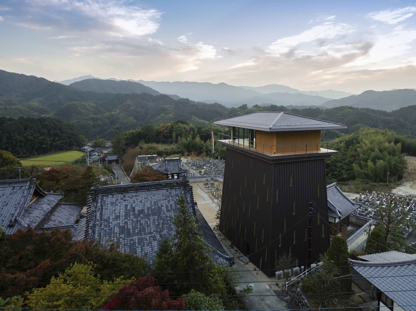 takashi okuno builds the 'temple of the future' on japan's mountains