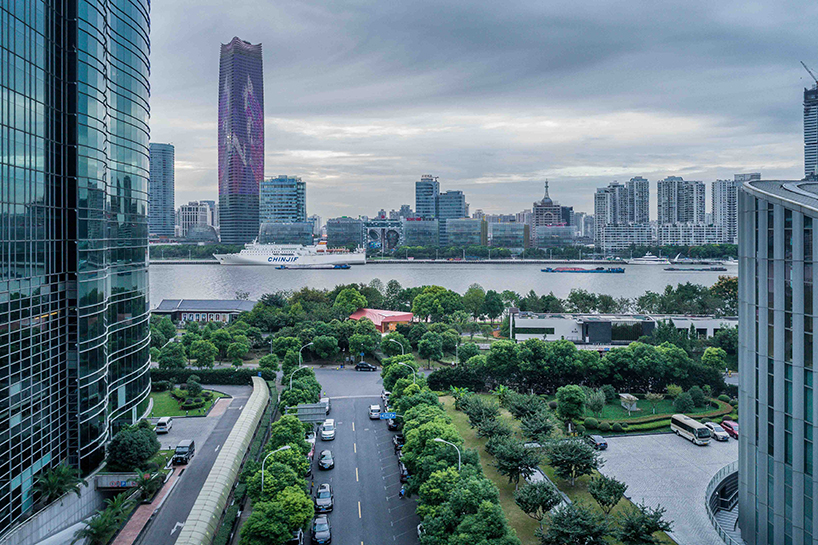 atelier z+'s prefab service station in shanghai explores link between design and scenery