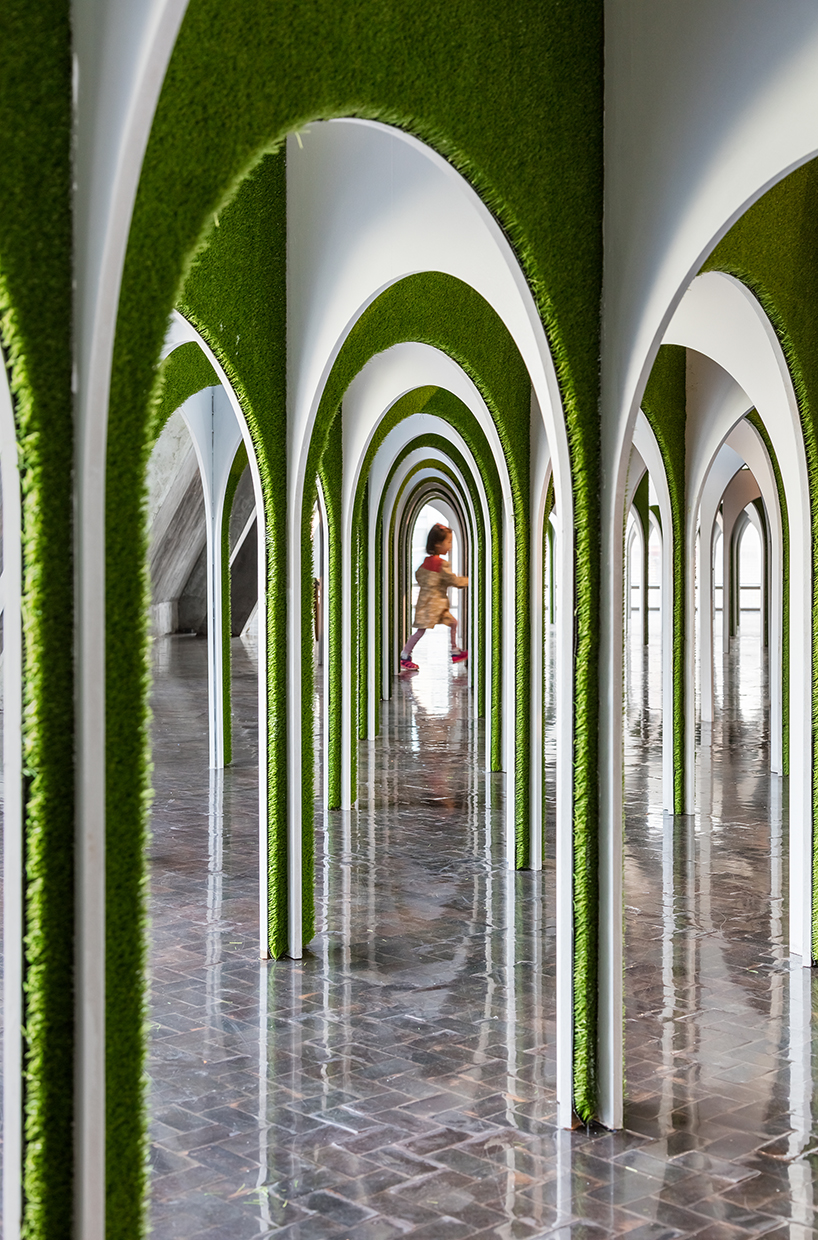 plain works + critical mass lab's arch forest installation is a surreal