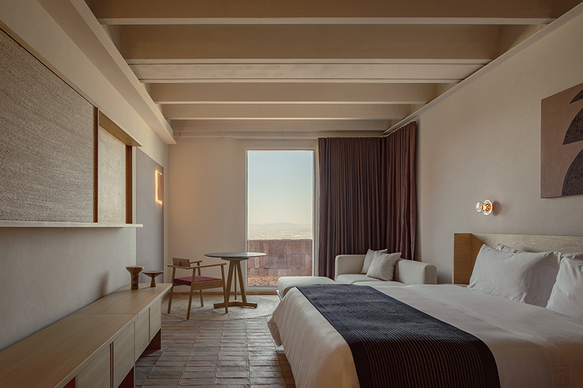 vibrant stone tiles adorn PRODUCTORA + esrawe studio's hotel in mexico
