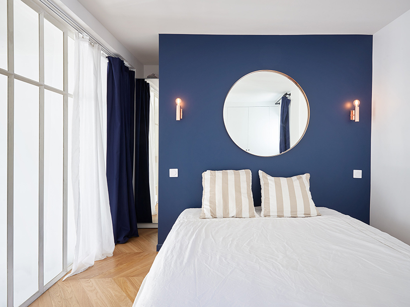 JCPCDR architecture adds graphic lines and subtle colors to apartment in paris