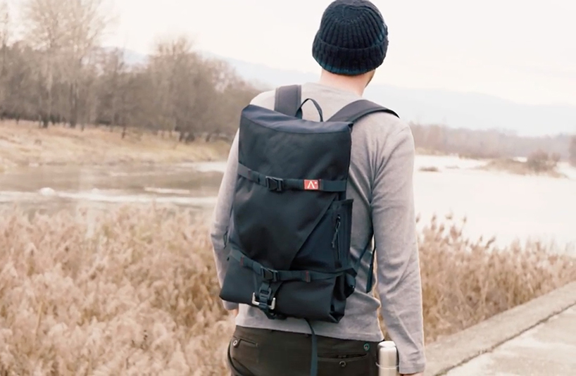 nomad hammock can be easily transformed into capacious backpack
