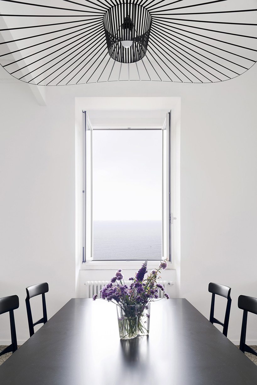 gosplan plans a bespoke vestibule at the core of this apartment in camogli designboom