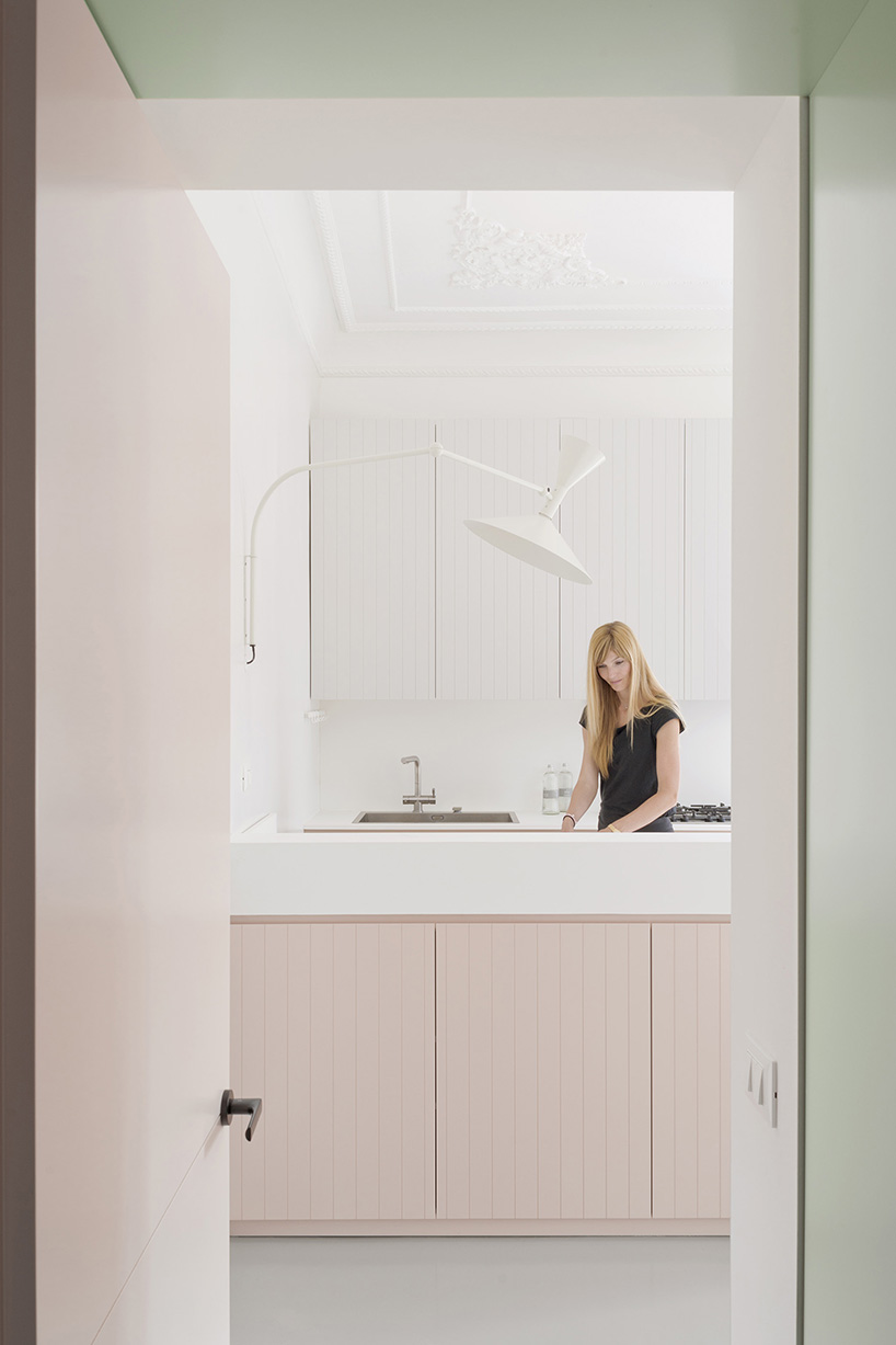 gosplan plans a bespoke vestibule at the core of this apartment in camogli designboom