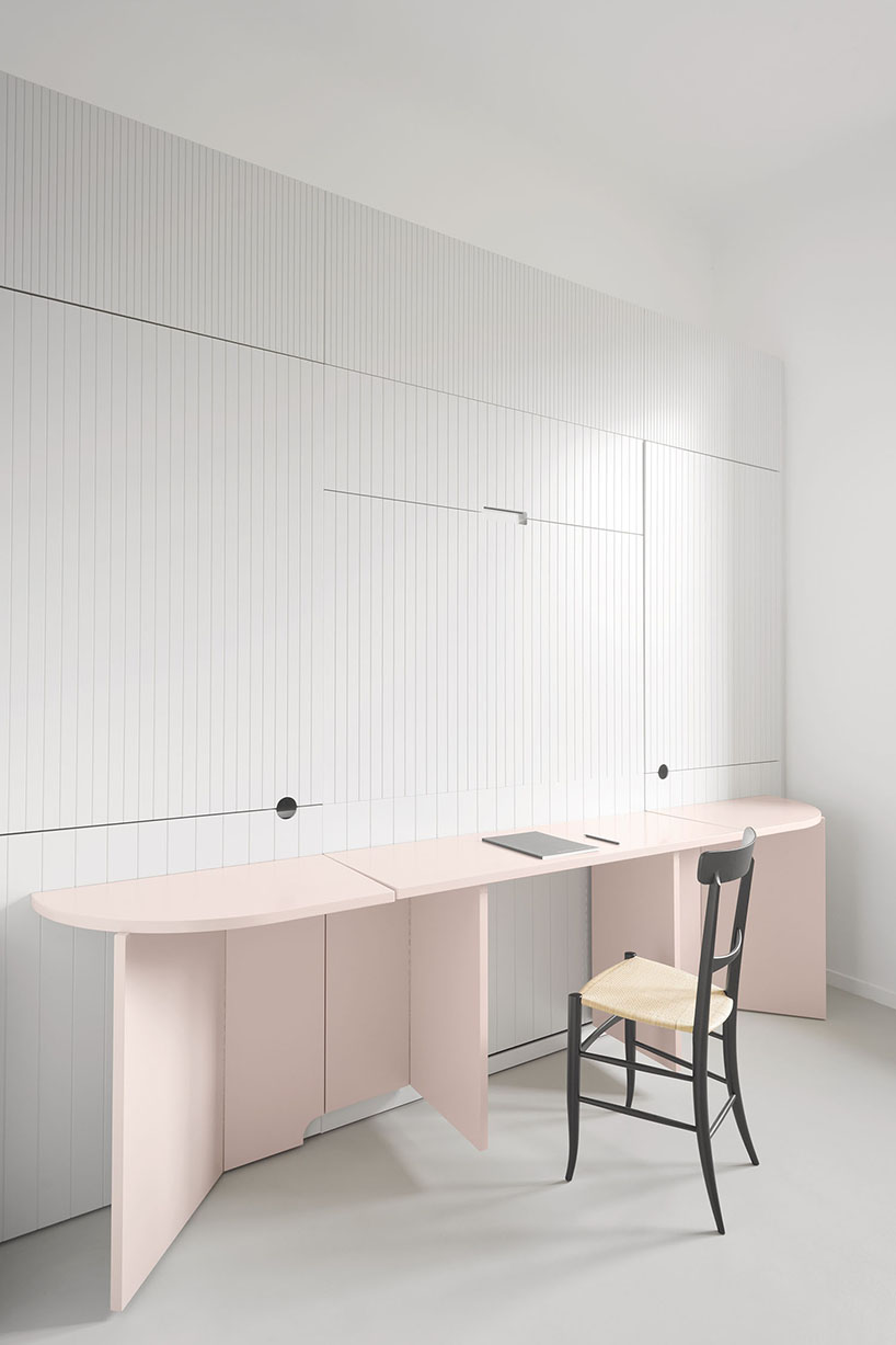 gosplan plans a bespoke vestibule at the core of this apartment in camogli designboom