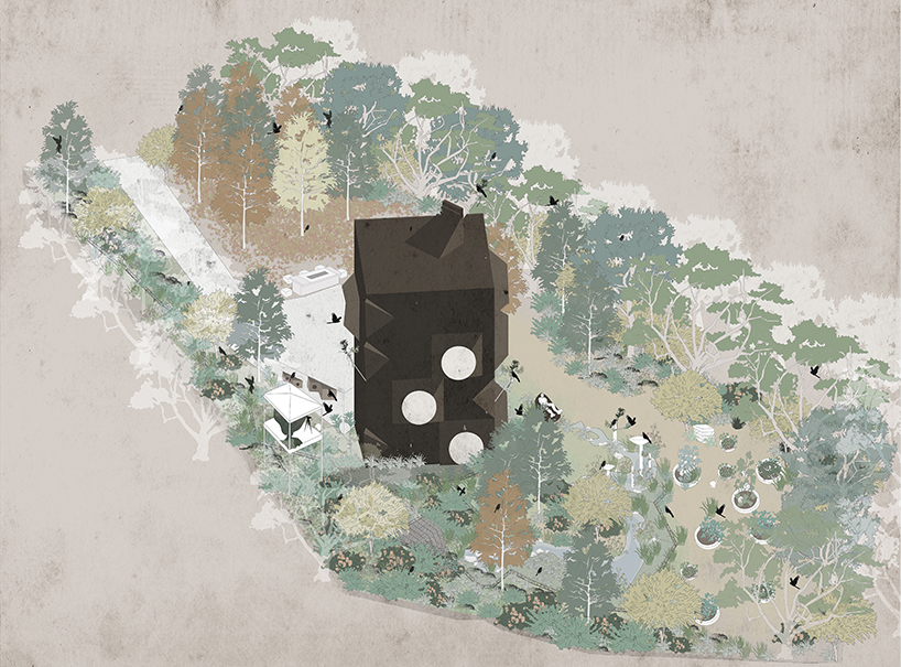 an ornithologist's dream: this home is entirely engineered around bird watching