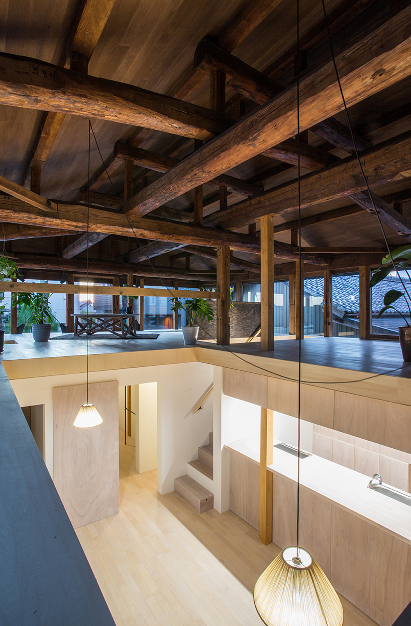 1-1 architects push habitable space boundaries for remodeled wooden house in japan
