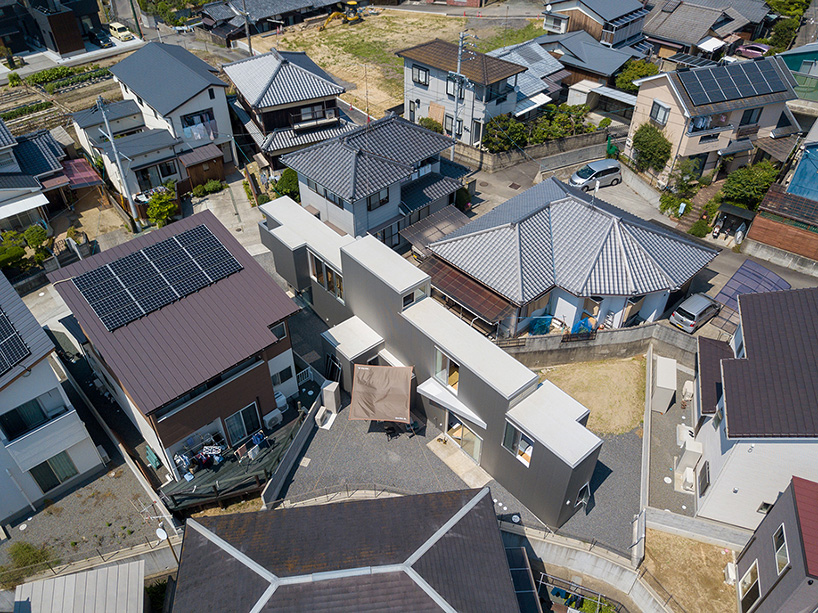 elongated house KJ lies on narrow flagpole lot in japan