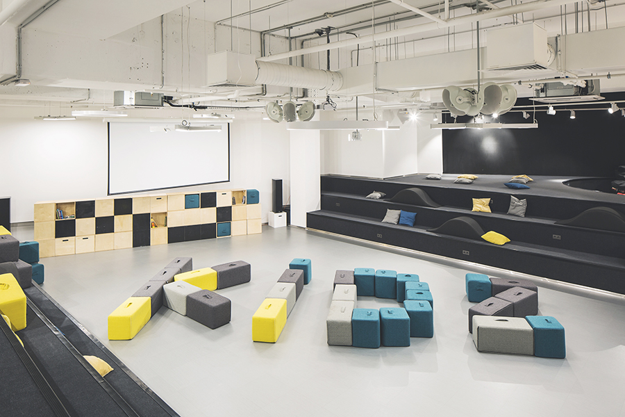 KIDZ designs a cultural center in russia using modular and multi-functional elements