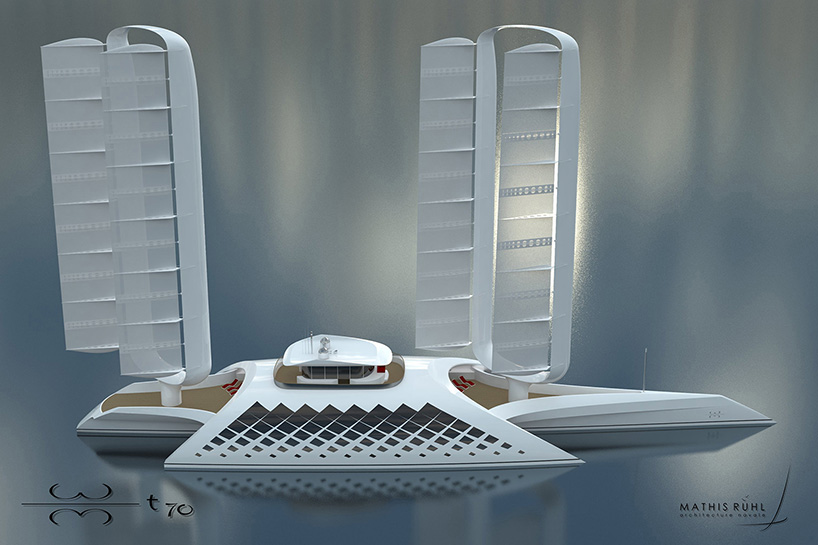 mathis ruhl designs a self-sufficient vessel that runs on wind power