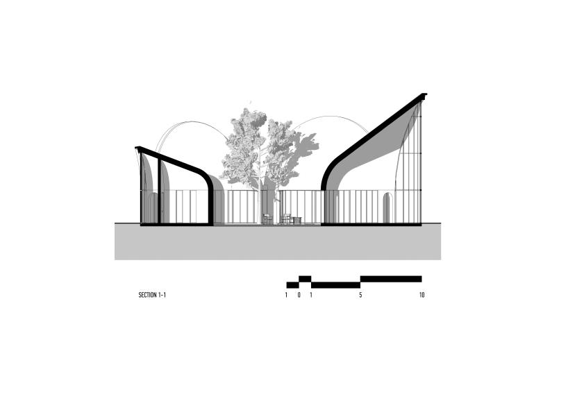 meandre's shell-shaped house in spain presents an original space-planning layout