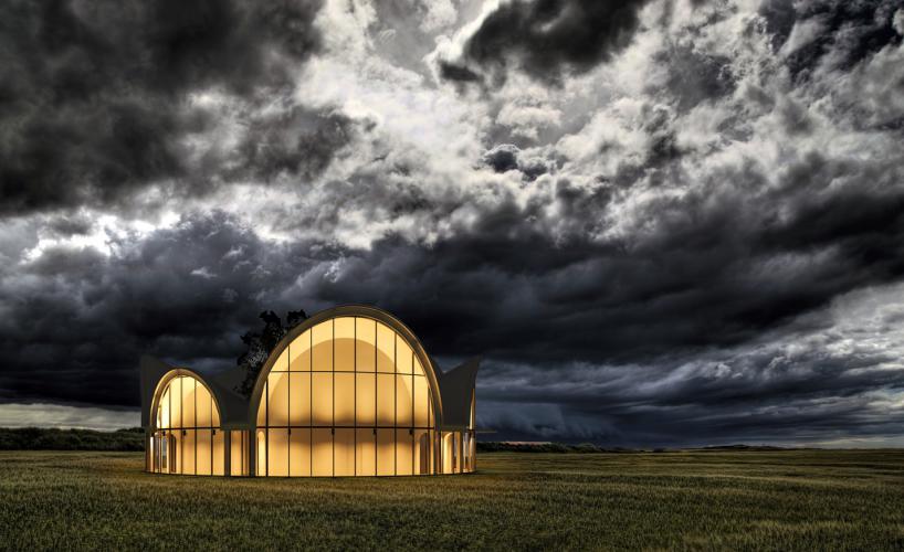 meandre's shell-shaped house in spain presents an original space-planning layout