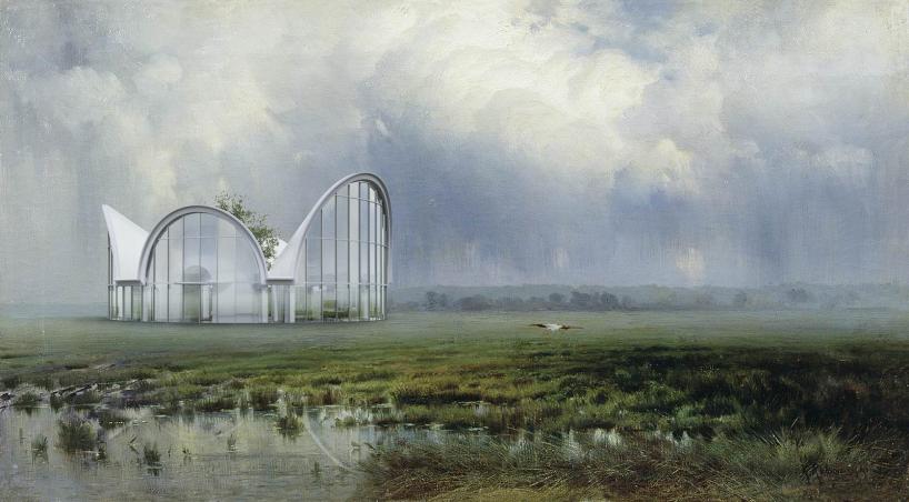 meandre's shell-shaped house in spain presents an original space-planning layout