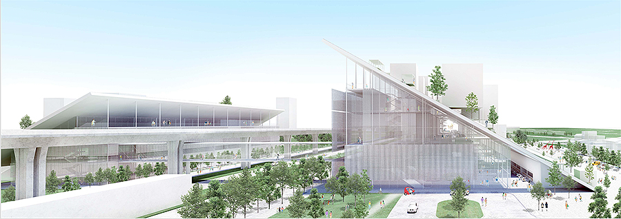 riken yamamoto & field shop: sloped rooftop park for taoyuan museum of art in taiwan
