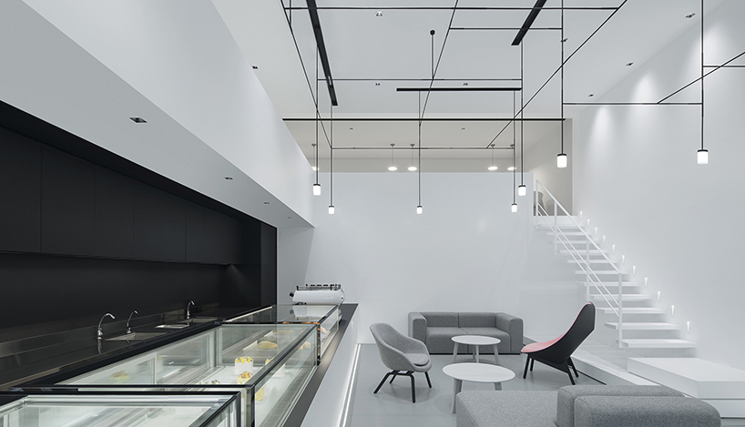 minimalist interior of this patisserie in fuzhou highlights the importance of desserts