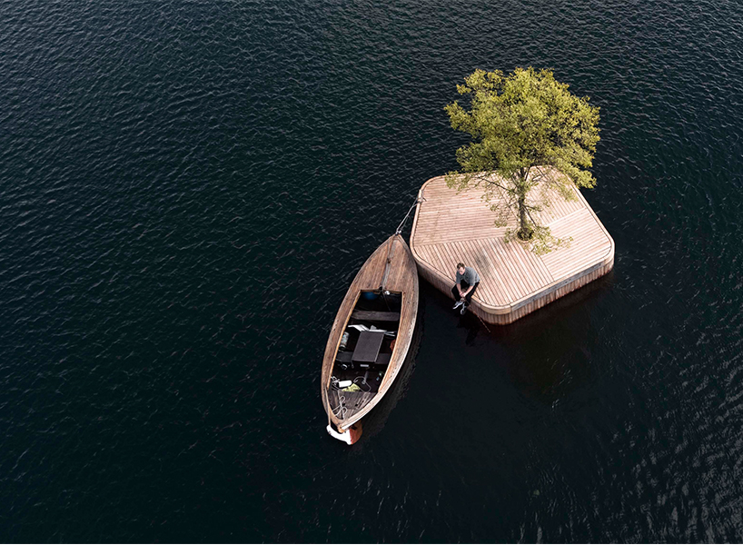prototype island by marshall blecher and fokstrot floats around copenhagen's harbor