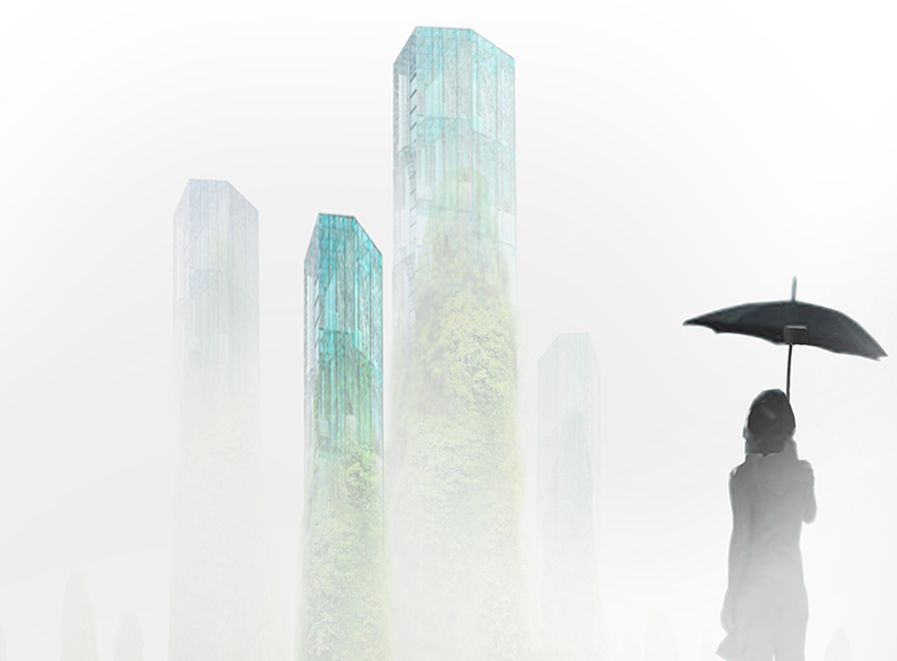 XTU architects proposes green covered skyscrapers in the bay of shenzhen, china designboom