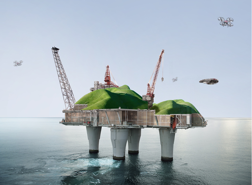XTU architects imagines offshore oil rigs transformed into radical housing of the future