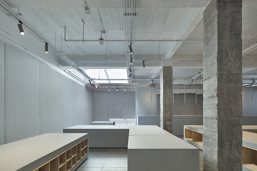 infinity nide designs event space in beijing exploring original nature of materiality