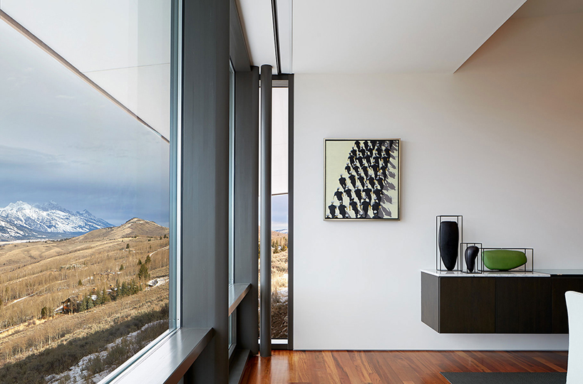 WELCH|HALL architects' cedar-covered home in wyoming overlooks the surrounding valleys