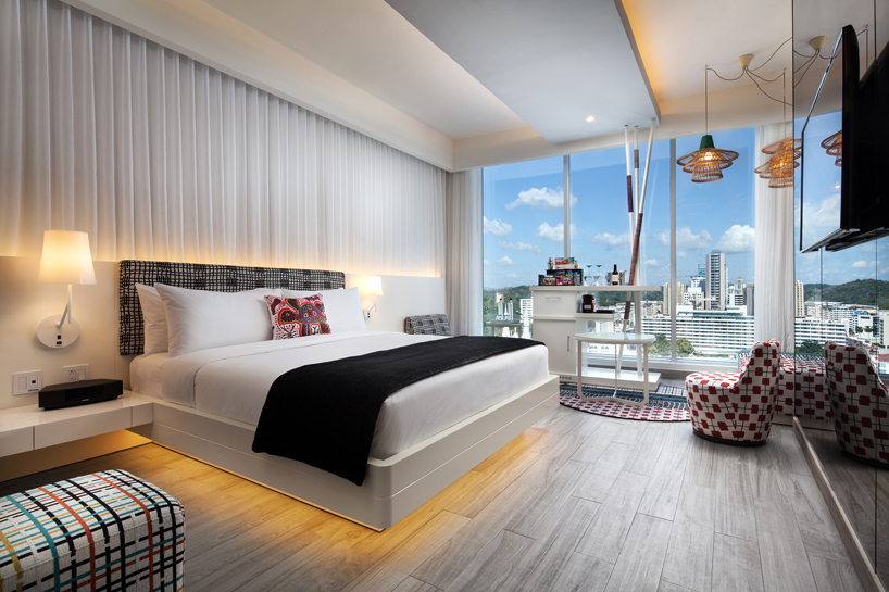 studio gaia designs first W hotel in central america with colorful indigenous patterns