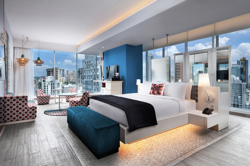 studio gaia designs first W hotel in central america with colorful indigenous patterns