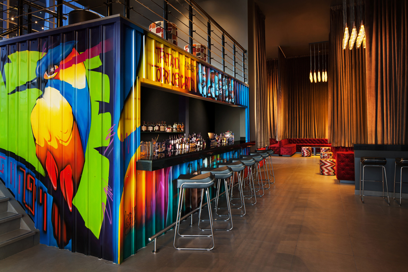 studio gaia designs first W hotel in central america with colorful indigenous patterns