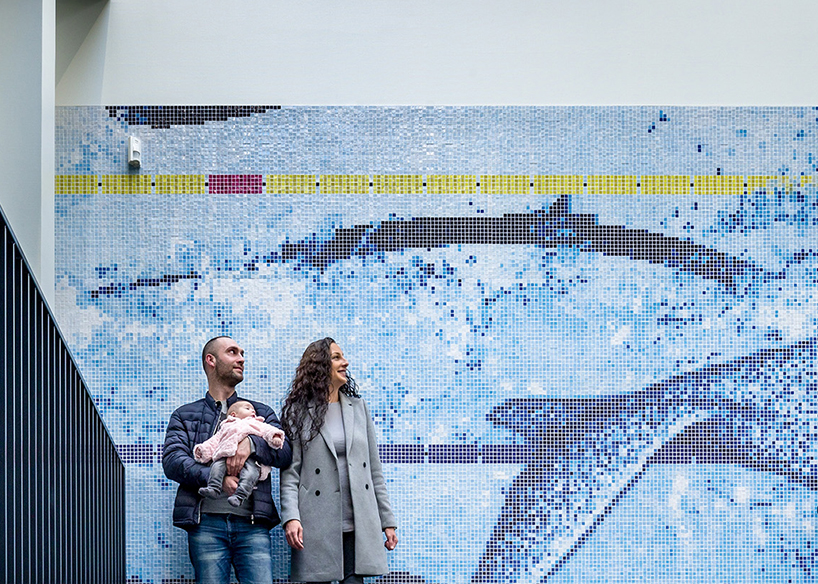 SILO + kraaijvanger architects' whales welcome guests to rotterdam's aquatics center