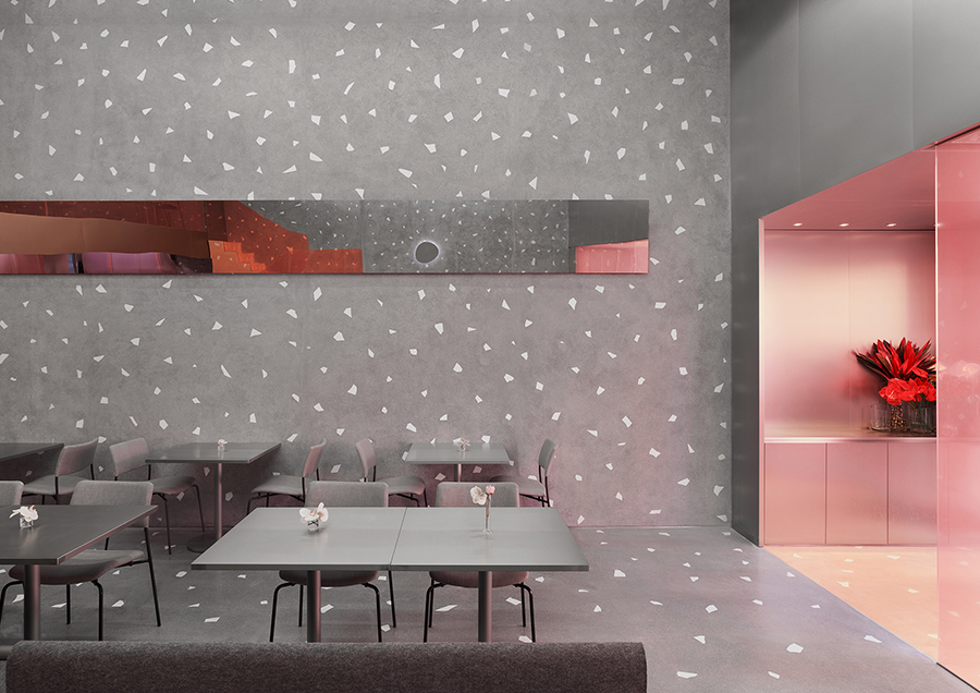 0321 studio conceals restaurant behind flower shop in dongguan, china