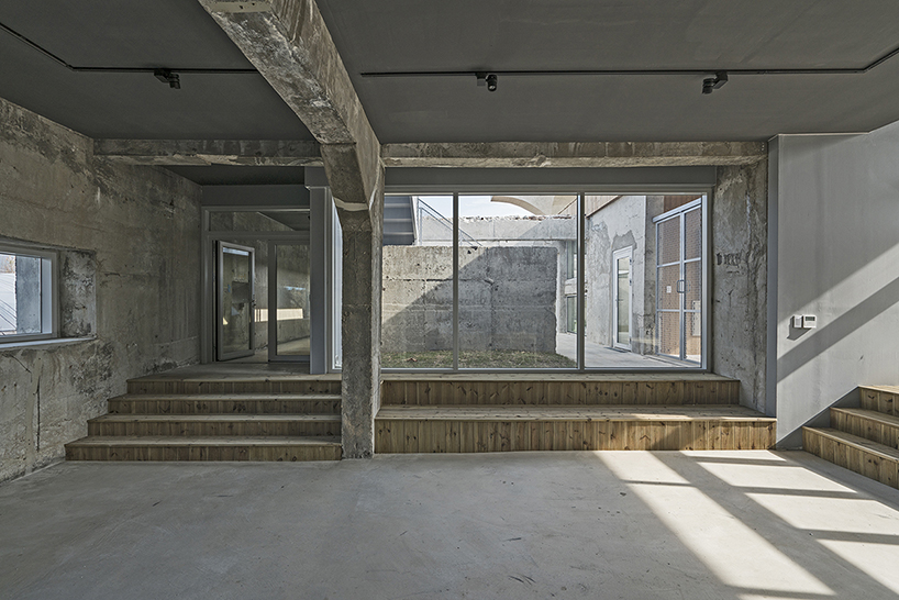 core architects converts a concrete military facility in korea into a cultural center