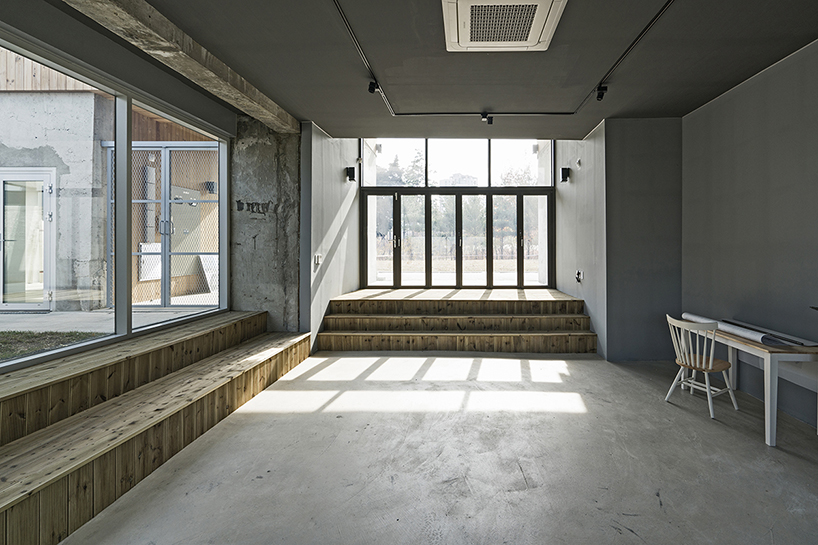 core architects converts a concrete military facility in korea into a cultural center