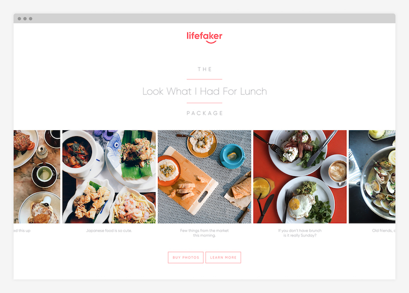 fake your perfect online life with lifefaker's ready-made photo packages