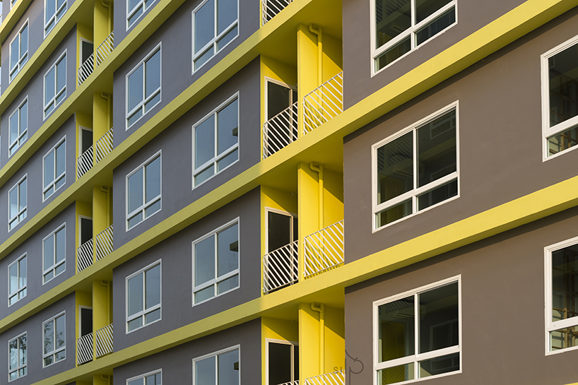 silp architects' 'the bright' project in thailand breaks down rigidness of student dorms