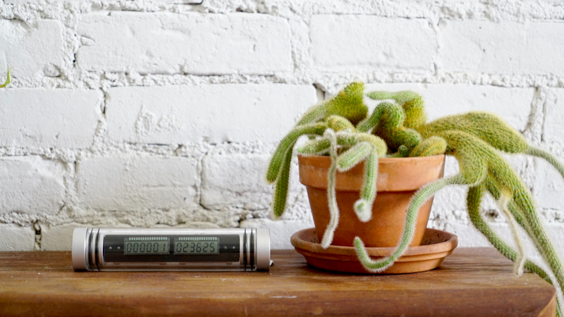 single-use, long scale launch clock by CW&T is designed to outlive you