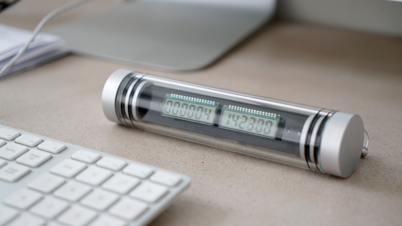 single-use, long scale launch clock by CW&T is designed to outlive you