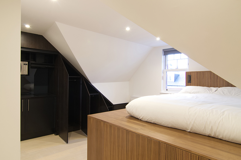 bicblock designs 18 sqm apartments in london with a standard built-in modular system