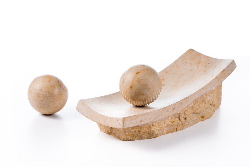 human presence is back to the kitchen with wood and stone utensils series by amalia shem tov designboom