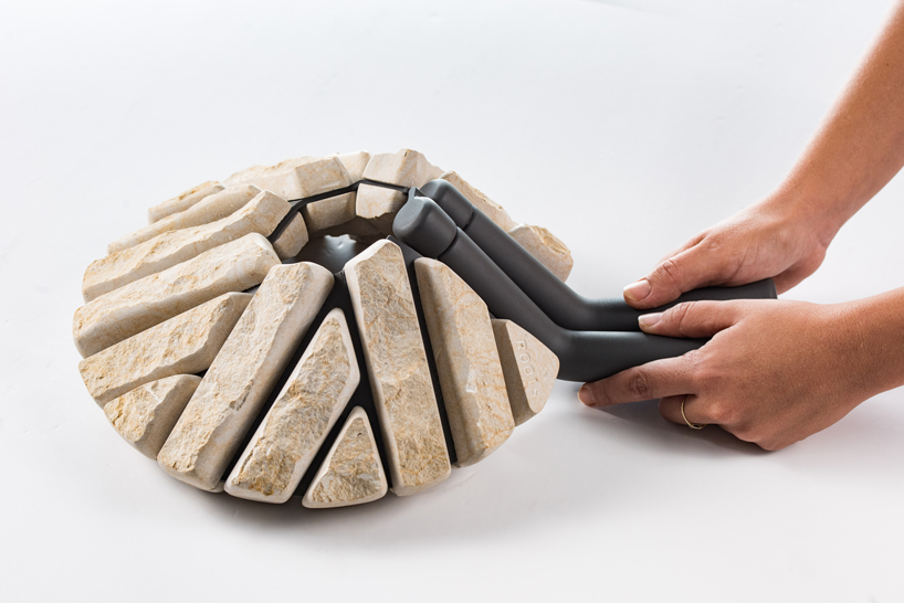 human presence is back to the kitchen with wood and stone utensils series by amalia shem tov designboom