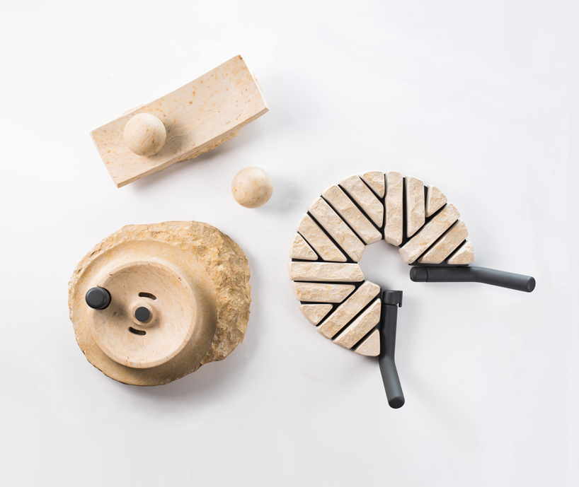 human presence is back to the kitchen with wood and stone utensils series by amalia shem tov designboom