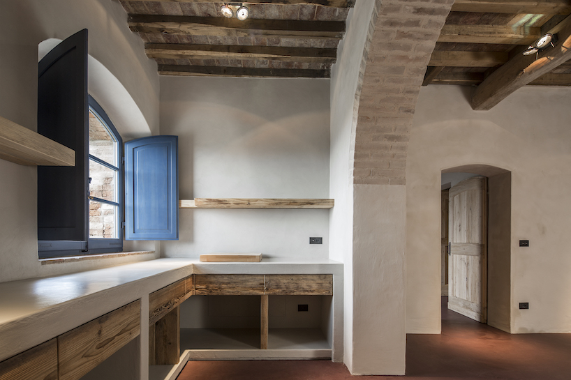 ciclostile's farmhouse in italy pays attention to historical context and environment