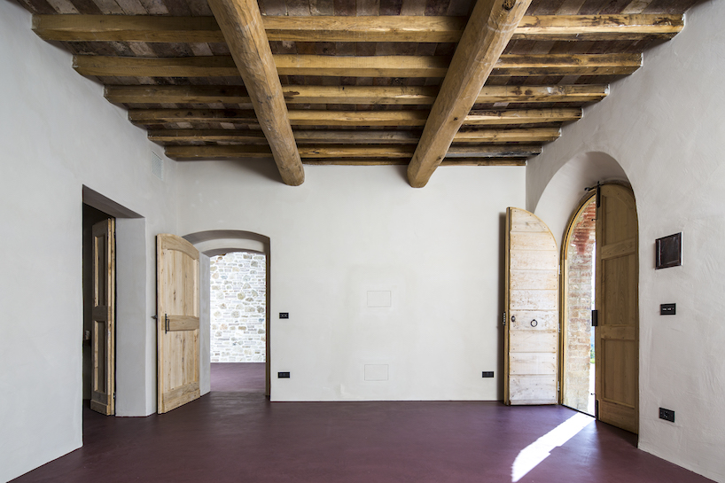 ciclostile's farmhouse in italy pays attention to historical context and environment