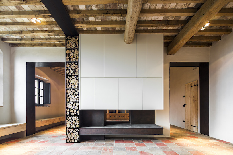 ciclostile's farmhouse in italy pays attention to historical context and environment