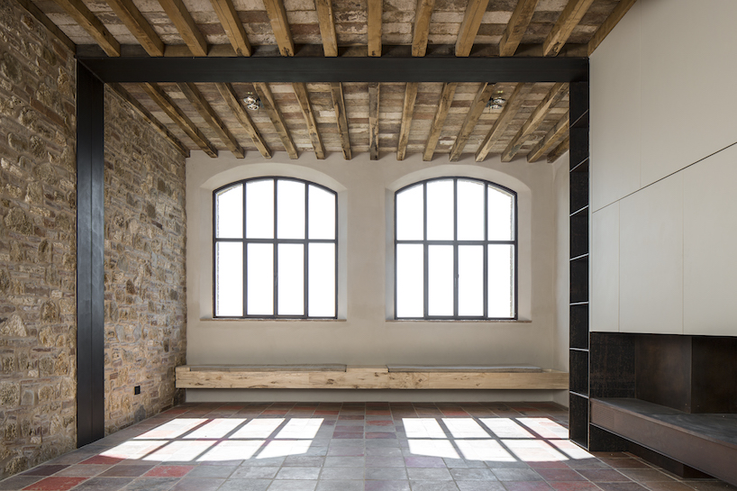 ciclostile's farmhouse in italy pays attention to historical context and environment